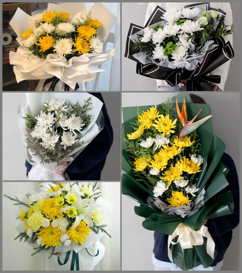 湖北黄冈市黄梅县孔垄镇刘桥村白事花束代送